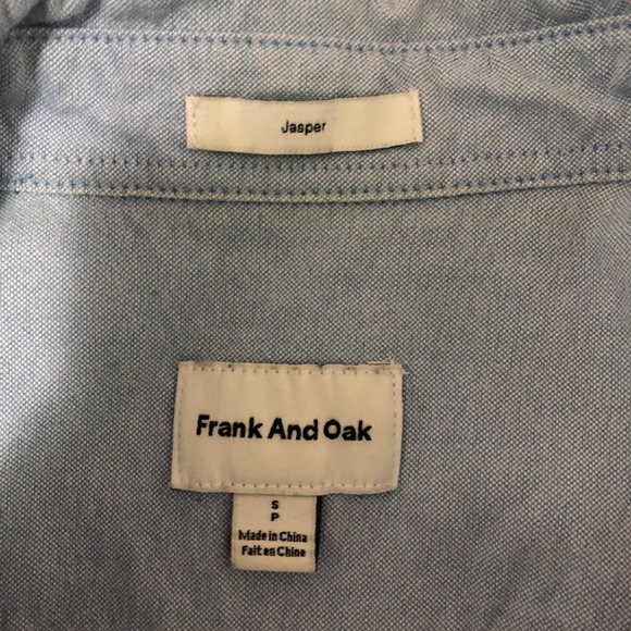 Frank and Oak blue button up - Picture 2 of 2